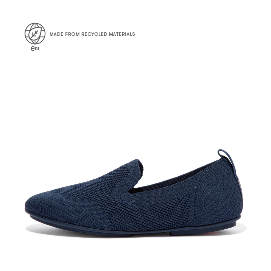 Fitflop Allegro E01 Multi-Strick-Loafer Midnight Navy