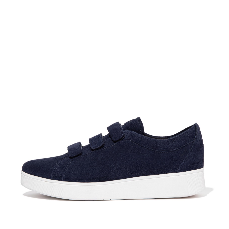 Fitflop Rally Strap Wildleder Sneakers Midnight Navy