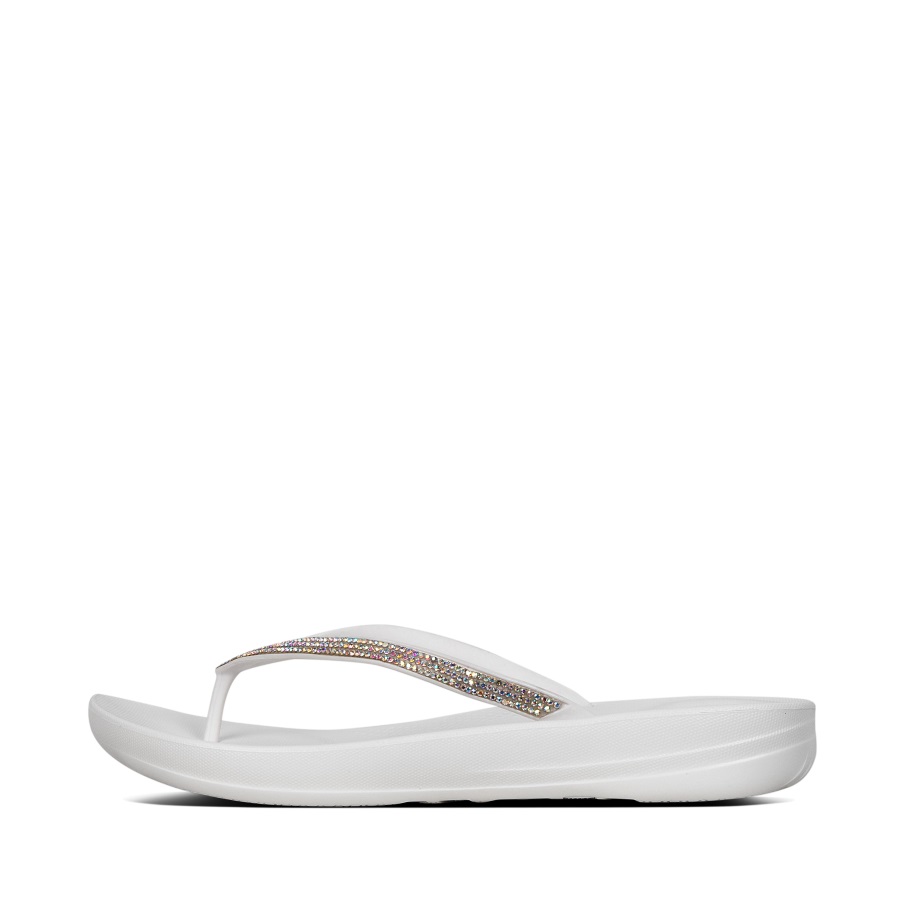 Fitflop Iqushion Funkelnde Ergonomische Flip-flops Urban White