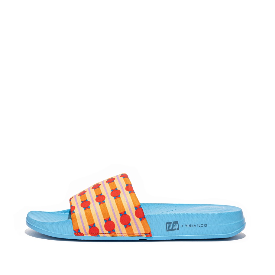 Fitflop Iqushion X Yinka Ilori Wasserfeste Pantoffeln Orange-pfeffer